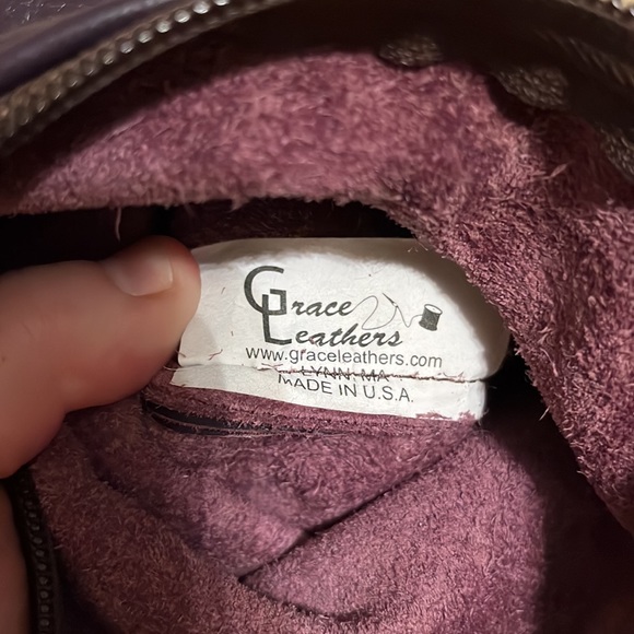 Grace Leather Y2K genuine leather/ alligator crossbody handmade in Lynn MA - Picture 8 of 9